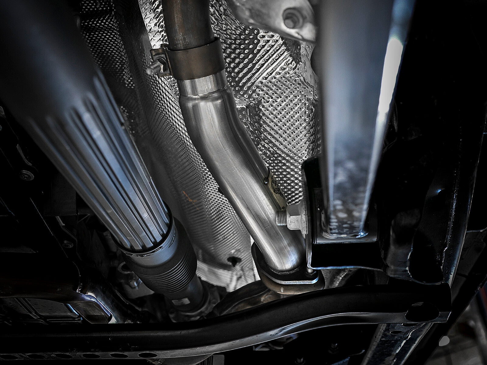 Twisted Steel 2-1/2 Inch 409 Stainless Steel Loop-Delete Downpipe Jeep Wrangler (Jl) 18-26/ Gladiator (Jt) 20-26 V6-3.6L aFe Power