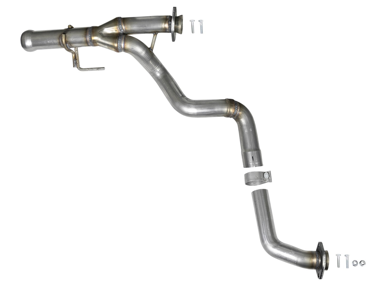 Twisted Steel 2-1/4 Inch to 2-1/2 Inch 409 Stainless Steel Street Series Y-Pipe Jeep Wrangler (Jl) 18-26/ Gladiator (Jt) 20-26 V6-3.6L aFe Power