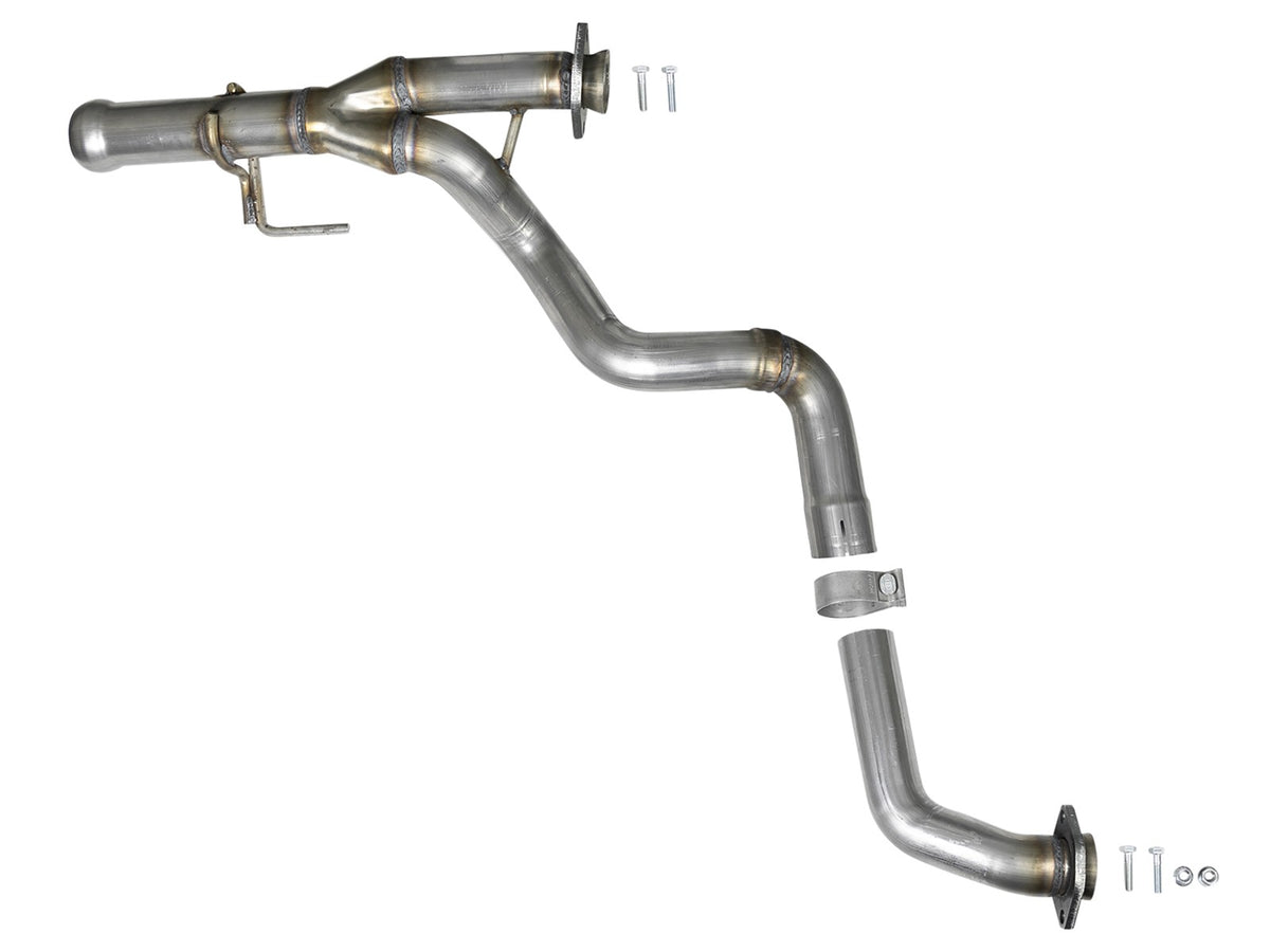 Twisted Steel 2-1/4 Inch to 2-1/2 Inch 409 Stainless Steel Street Series Y-Pipe Jeep Wrangler (Jl) 18-26/ Gladiator (Jt) 20-26 V6-3.6L aFe Power