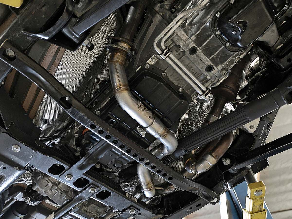 Twisted Steel 2-1/4 Inch to 2-1/2 Inch 409 Stainless Steel Street Series Y-Pipe Jeep Wrangler (Jl) 18-26/ Gladiator (Jt) 20-26 V6-3.6L aFe Power