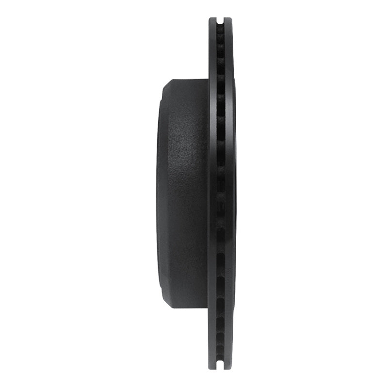 R1 10-11 Ford Ranger (USA/Canada) Rear Left Drilled & Slotted Black Brake Rotor