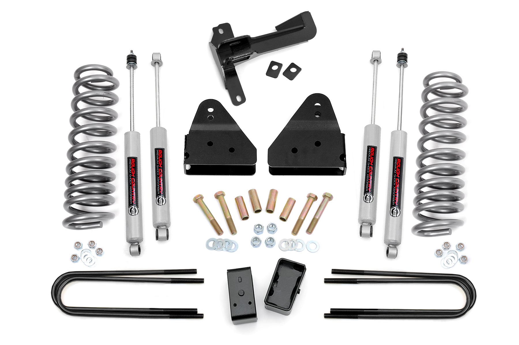 3 Inch Lift Kit FR Springs Ford F-250/F-350 Super Duty 4WD (2005-2007) Rough Country