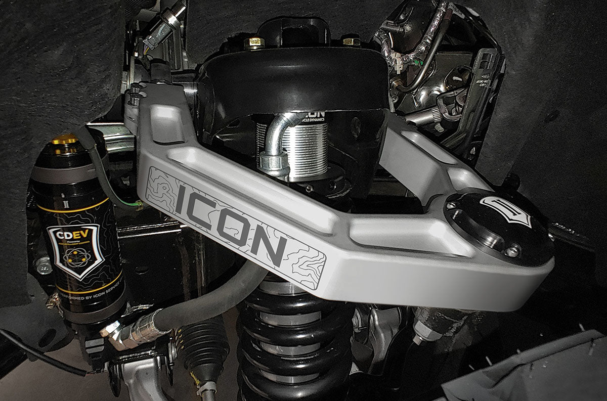 2021-2023 Ford Bronco Front 1.5-4 Inch Lift V.S. 2.5 Series Coilover Kit Remote Reservoir W/ CDEV Icon Vehicle Dynamics
