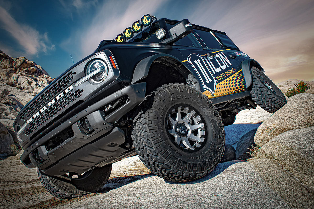 2021-2023 Ford Bronco Rear 1.25-3 Inch Lift V.S. 2.5 Series Coilover Kit Remote Reservoir W/ CDCV Icon Vehicle Dynamics