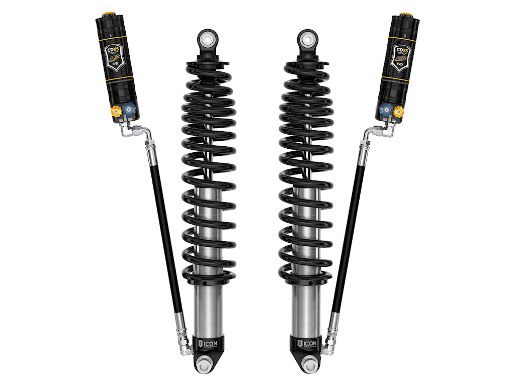 2021-2023 Ford Bronco Rear 1.25-3 Inch Lift V.S. 2.5 Series Coilover Kit Remote Reservoir W/ CDXS Heavy Rate Spring Icon Vehicle Dynamics
