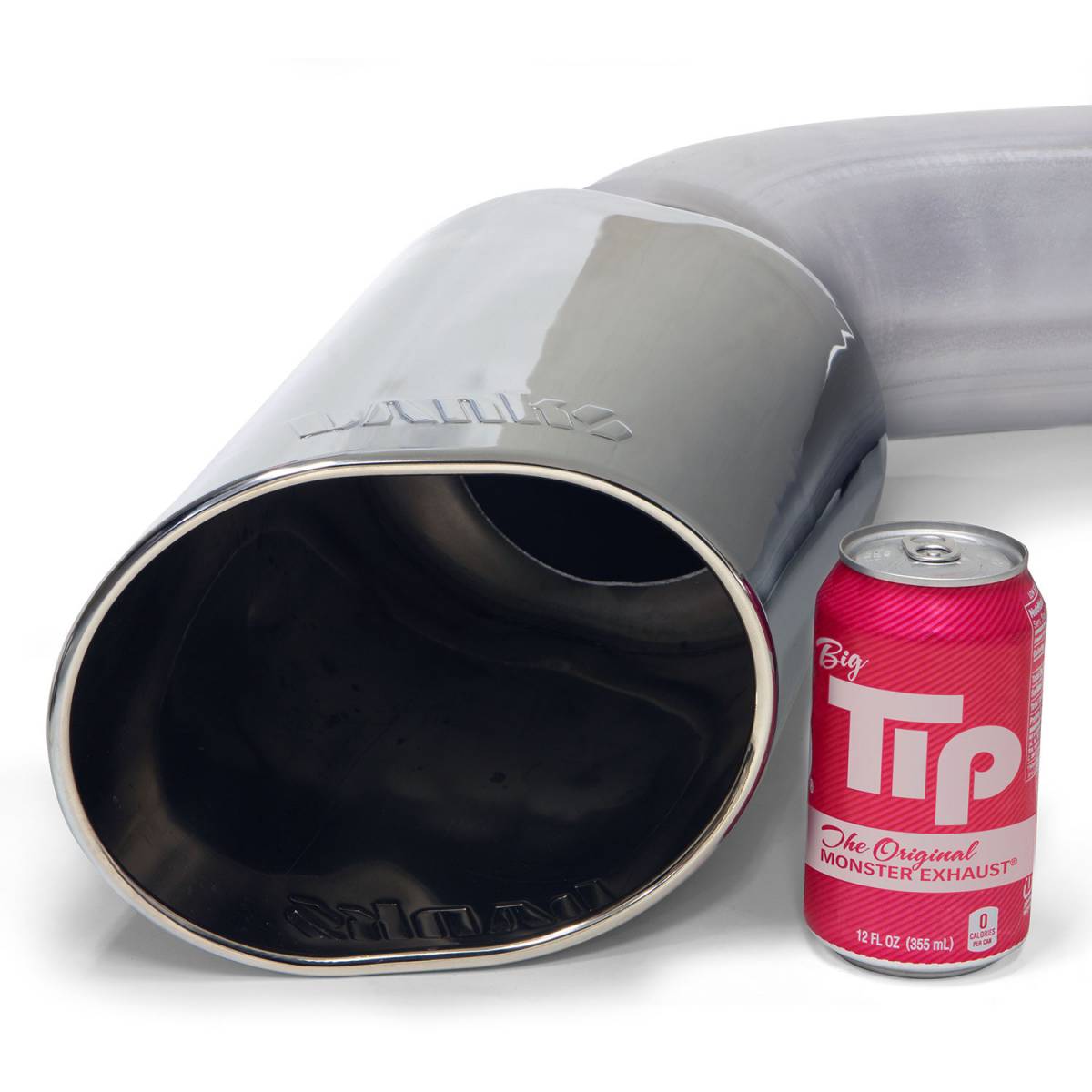 Monster Exhaust System 5-inch Single Exit Chrome Tip 20-22 Chevy/GMC 2500/3500 Duramax 6.6L L5P Banks Power