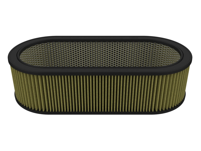 Custom air filter from AFE Magnum FLOW, measuring 18-1/8 x 7-1/4 x 5-1/8 inches, featuring expanded metal for enhanced airflow.
