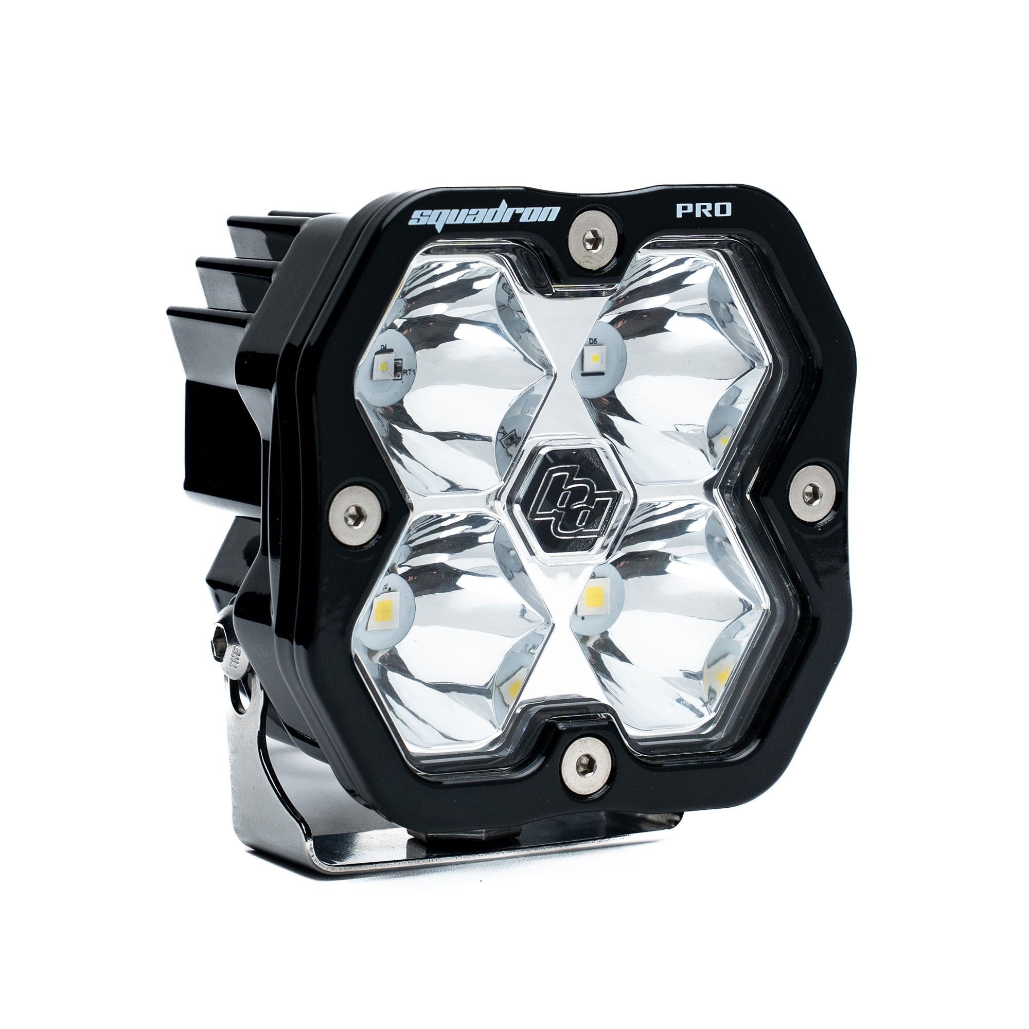 Squadron 2.0 Pro Black LED Auxiliary Light Pod Universal Clear Baja Designs