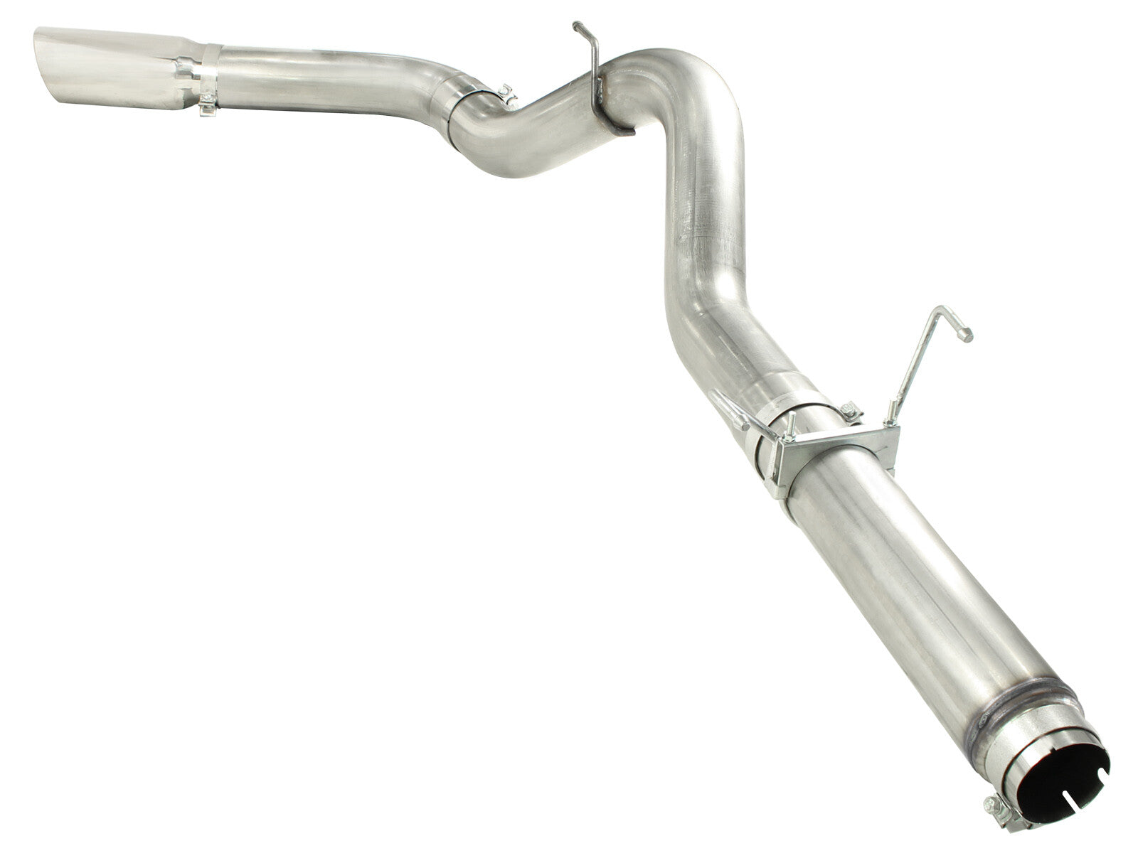 Atlas 5 Inch Aluminized Steel Dpf-Back Exhaust System w/Tip Dodge Diesel Trucks 07.5-12 L6-6.7L (td) aFe Power