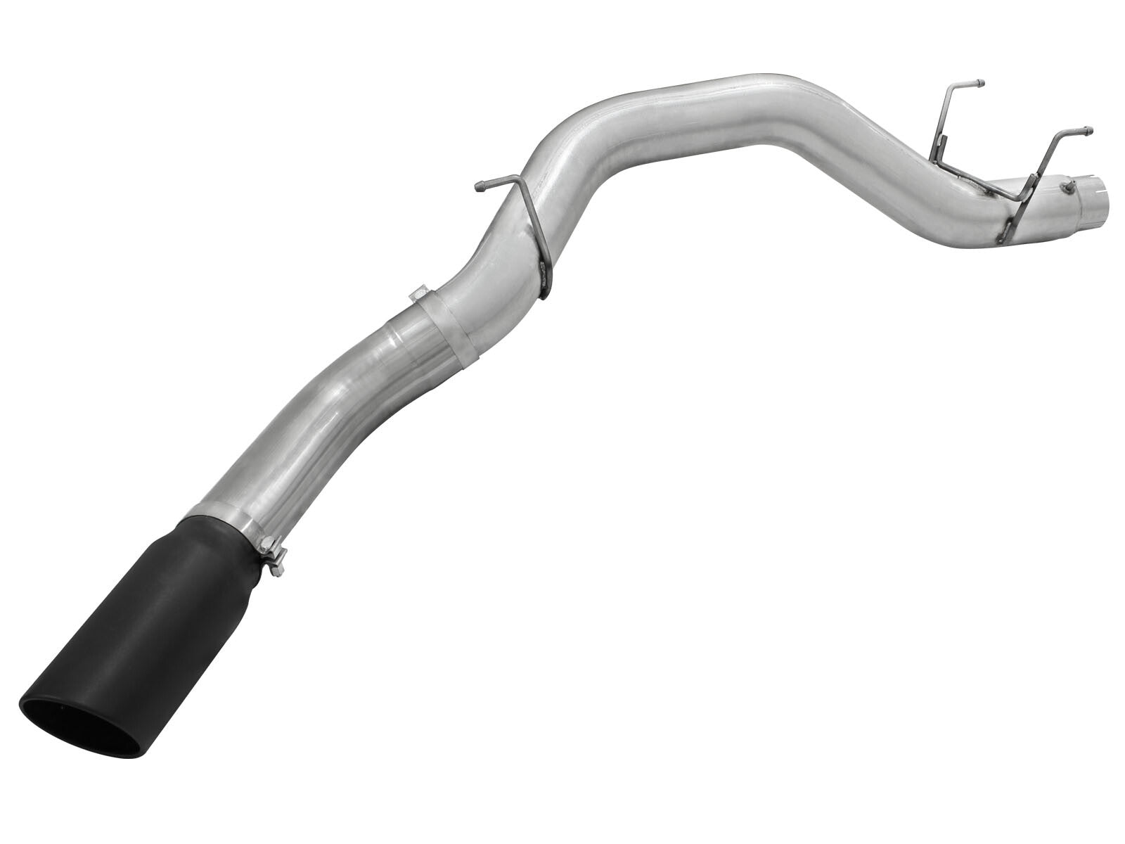 Atlas 5 Inch Aluminized Steel Dpf-Back Exhaust System w/Black Tip Dodge Ram Diesel Trucks 13-18 L6-6.7L (td)160.5/160 Inch Wheel-Base aFe Power