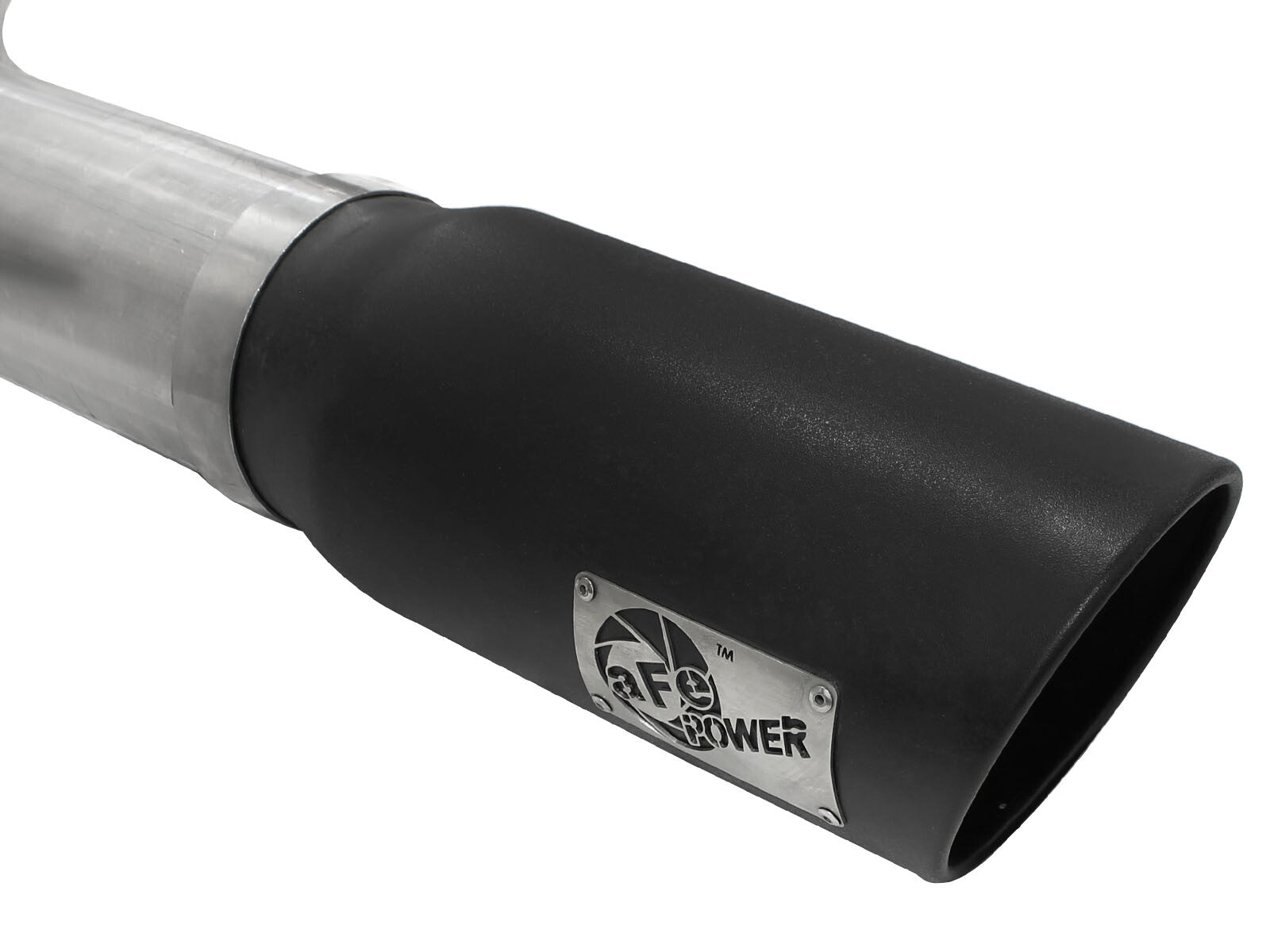 Atlas 5 Inch Aluminized Steel Dpf-Back Exhaust System w/Black Tip Dodge Ram Diesel Trucks 13-18 L6-6.7L (td)160.5/160 Inch Wheel-Base aFe Power
