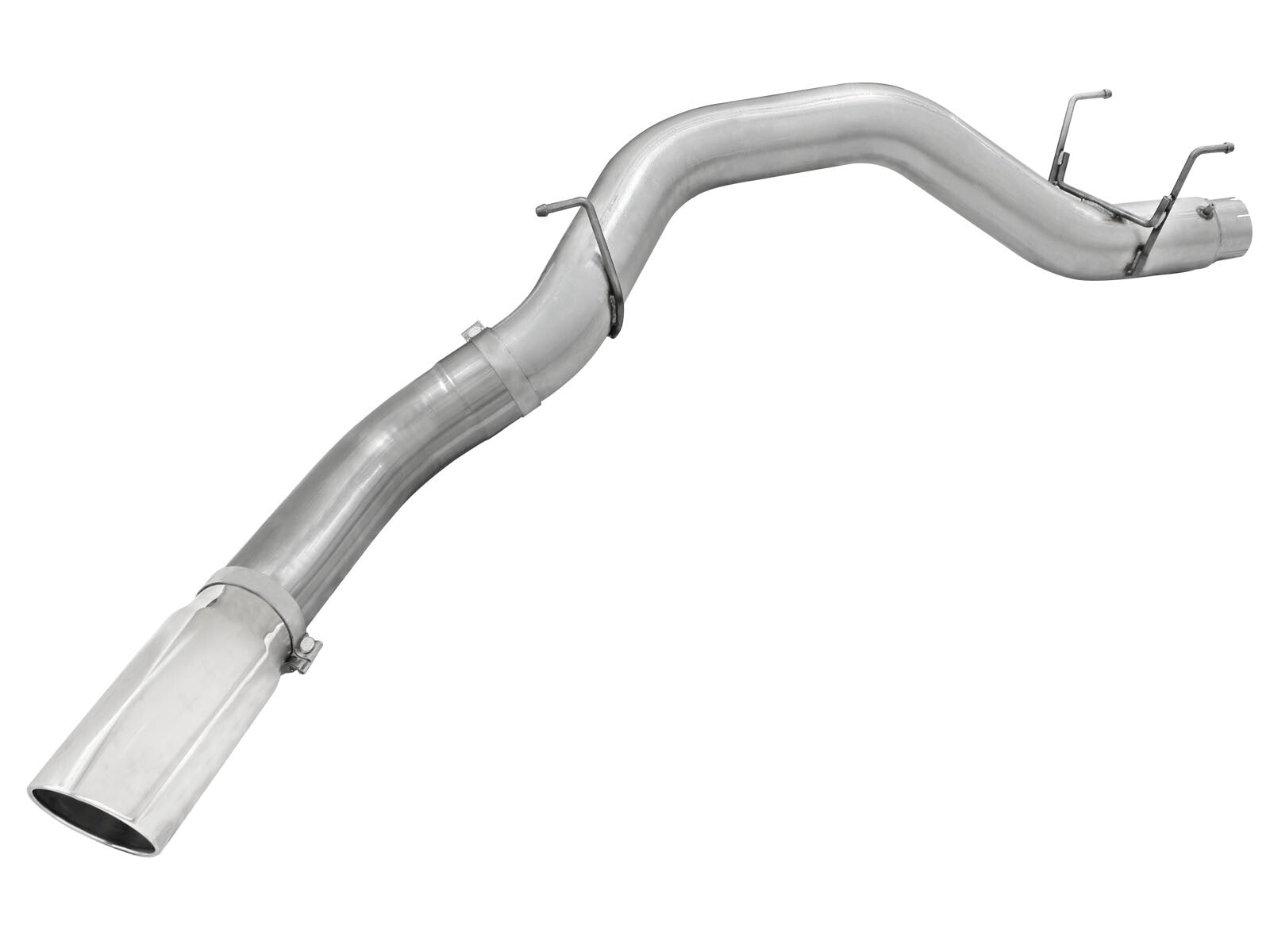 Atlas 5 Inch Aluminized Steel Dpf-Back Exhaust System w/Polished Tip Dodge Ram Diesel Trucks 13-18 L6-6.7L (td) aFe Power