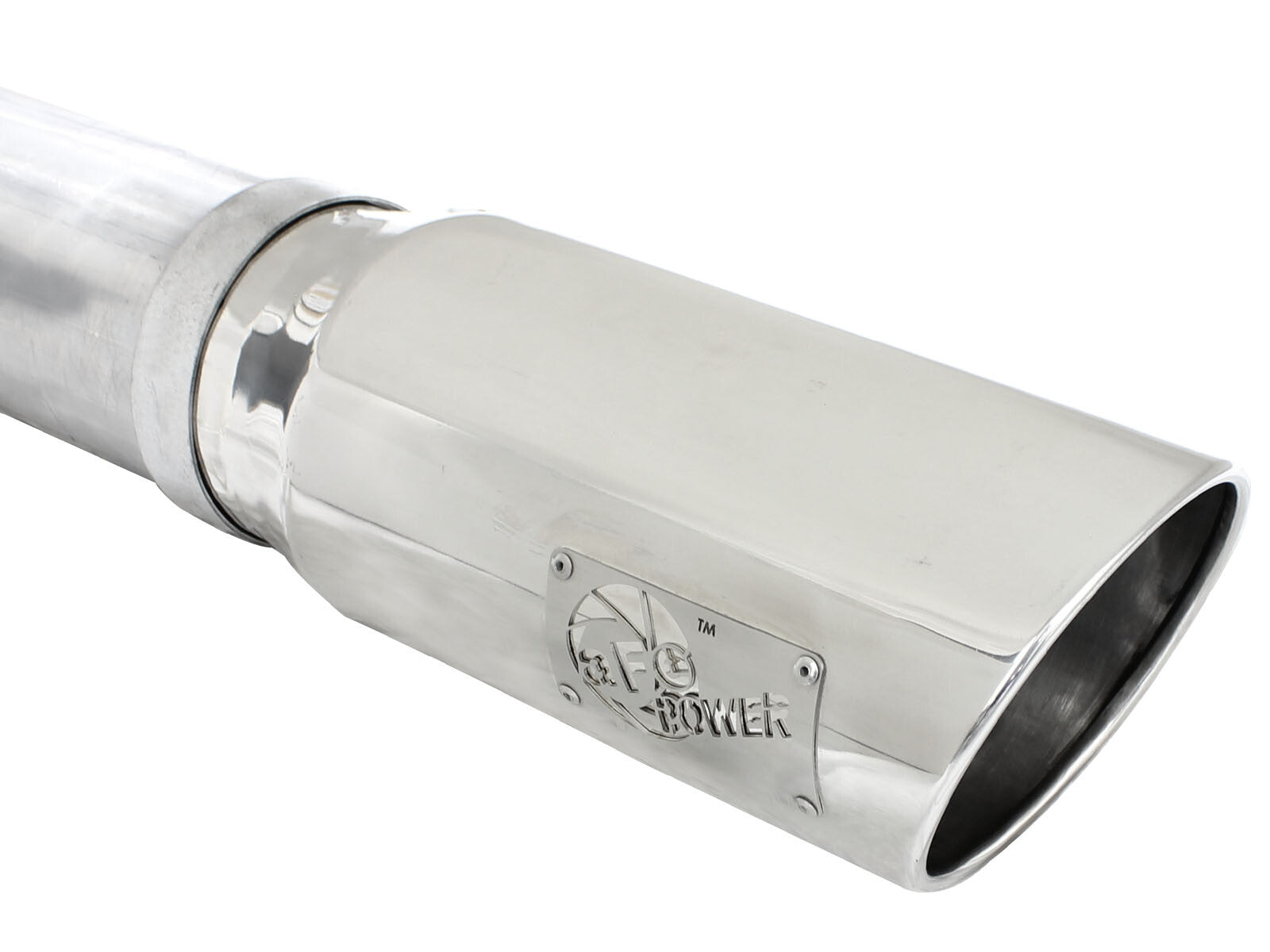 Atlas 5 Inch Aluminized Steel Dpf-Back Exhaust System w/Polished Tip Dodge Ram Diesel Trucks 13-18 L6-6.7L (td) aFe Power