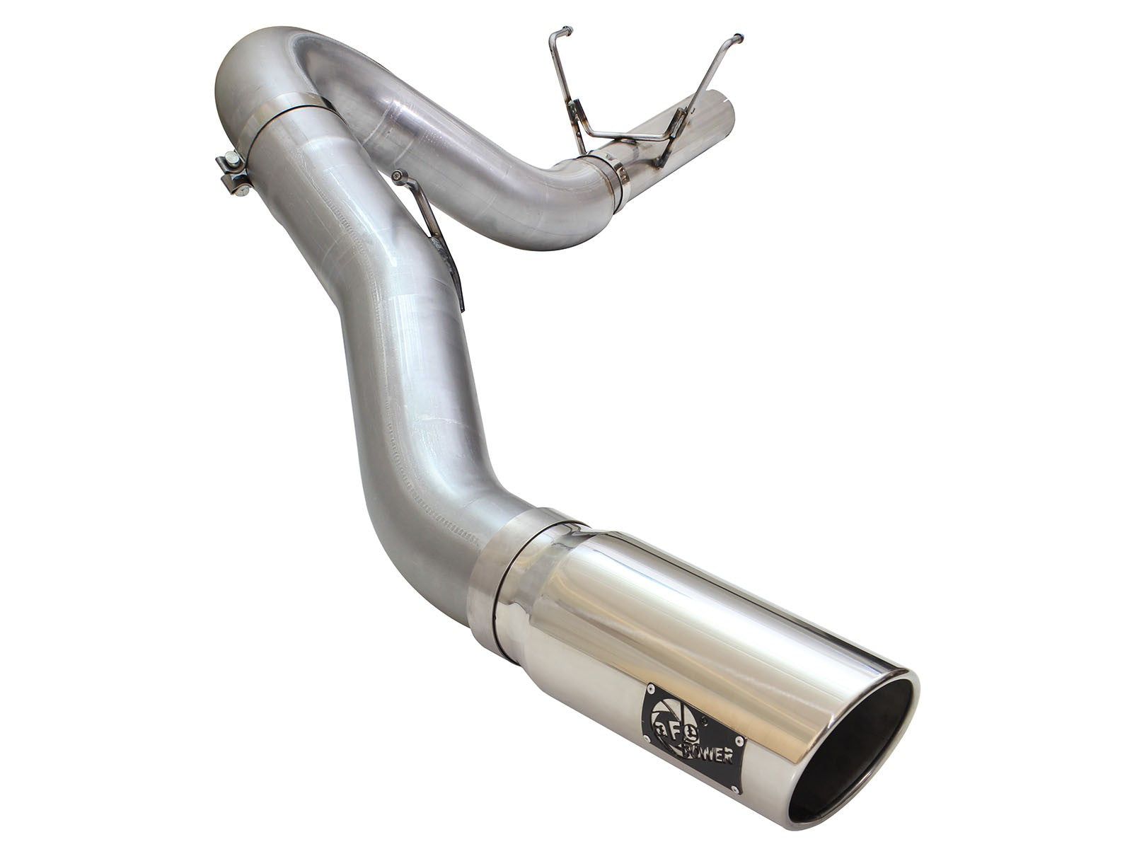 Atlas 5 Inch Aluminized Steel Dpf-Back Exhaust System w/Polished Tip Dodge Ram Diesel Trucks 13-18 L6-6.7L (td) Leaf/Coil Spring Suspension aFe Power