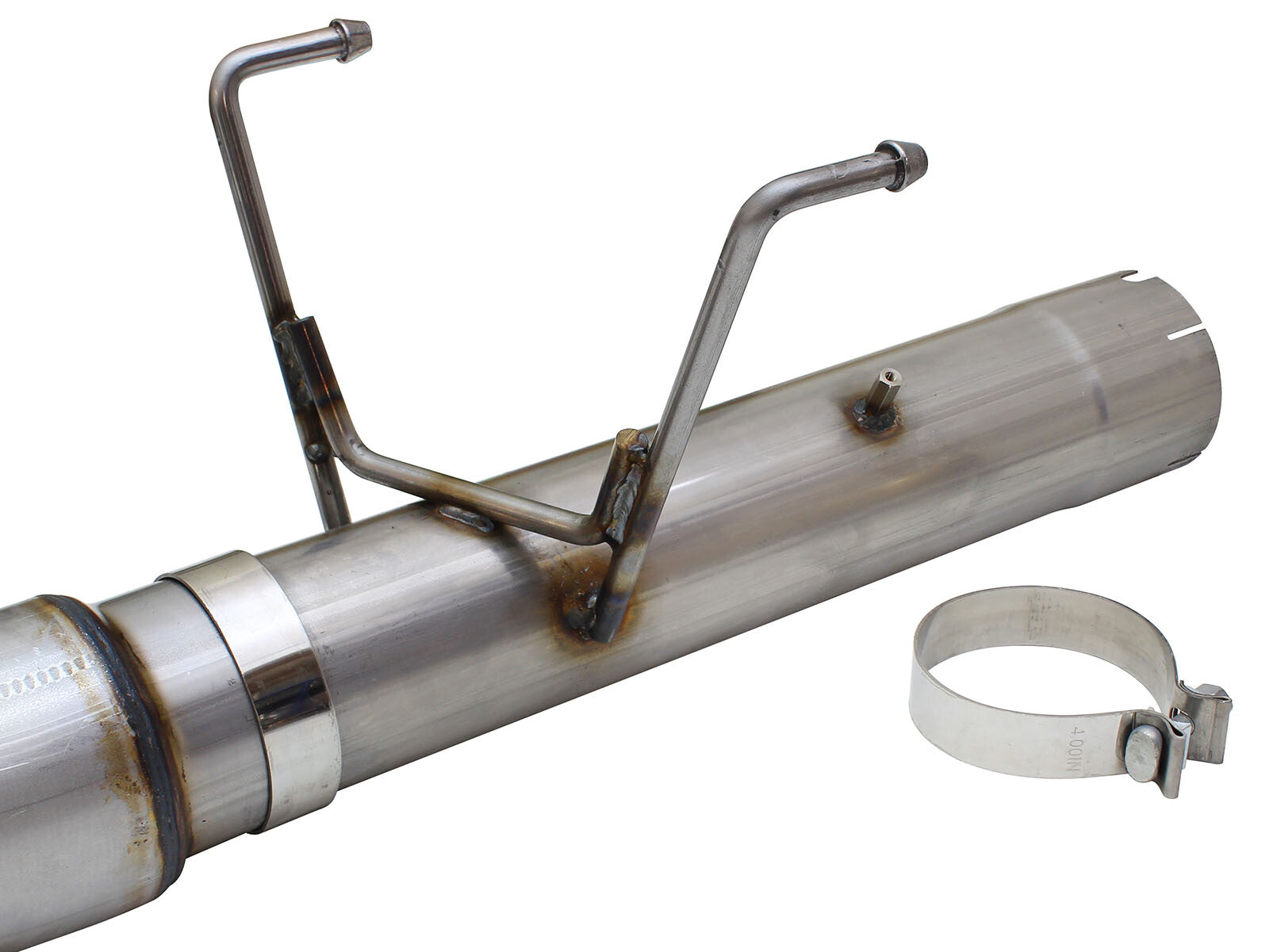 Atlas 5 Inch Aluminized Steel Dpf-Back Exhaust System w/Polished Tip Dodge Ram Diesel Trucks 13-18 L6-6.7L (td) Leaf/Coil Spring Suspension aFe Power