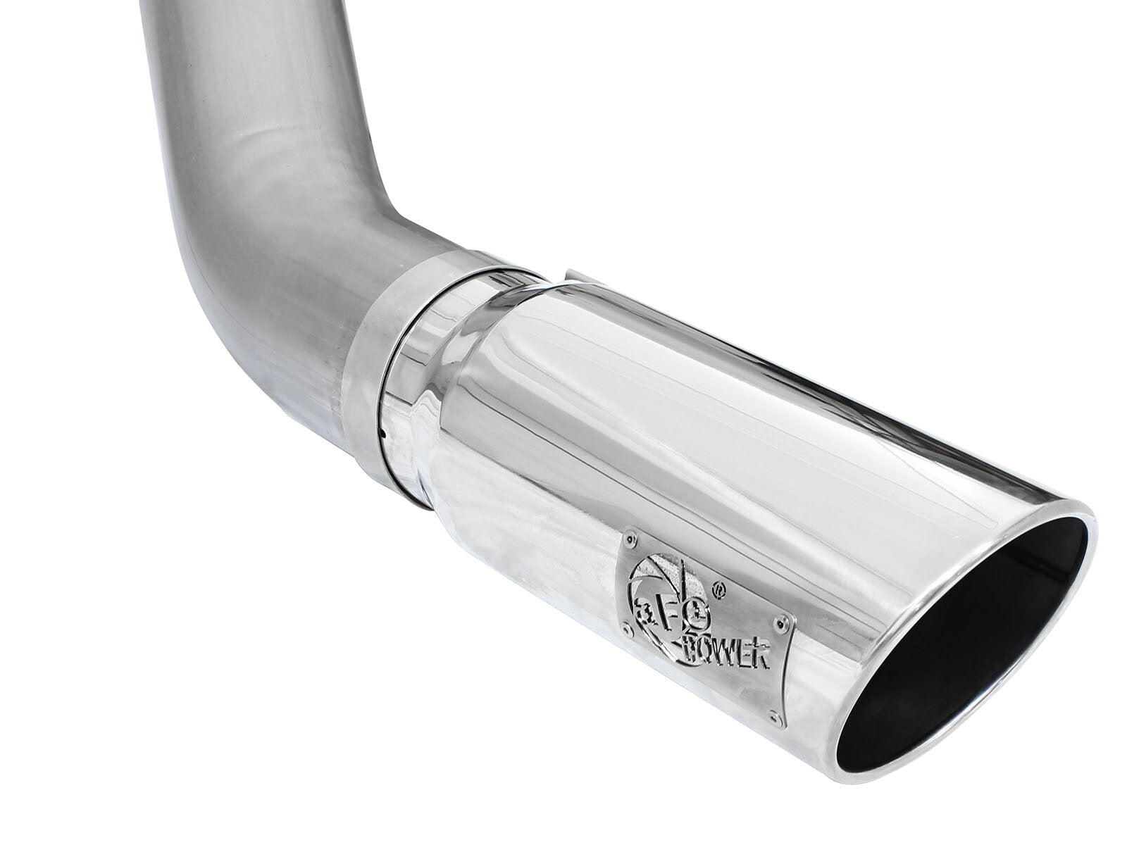 Atlas 5 Inch Aluminized Steel Dpf-Back Exhaust System w/Polished Tip Dodge Ram Diesel Trucks 13-18 L6-6.7L (td) Leaf/Coil Spring Suspension aFe Power
