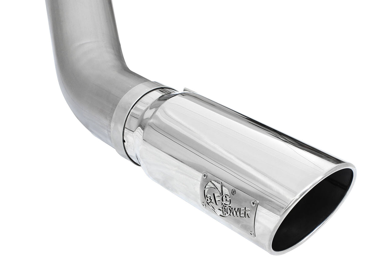 Atlas 5 Inch Aluminized Steel Dpf-Back Exhaust System w/Polished Tip Dodge Ram Diesel Trucks 13-18 L6-6.7L (td) Leaf/Coil Spring Suspension aFe Power