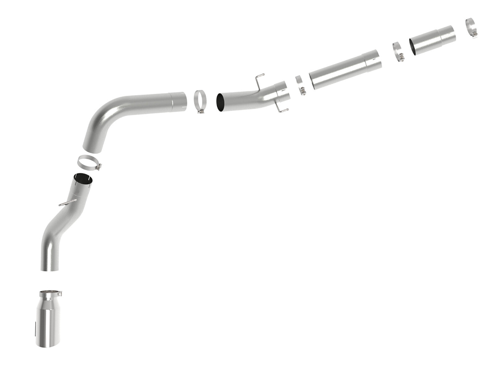 Atlas 5 Inch Aluminized Steel Dpf-Back Exhaust System w/Tip Ram Diesel Trucks 19-26 L6-6.7L (td) 149-160 Wheelbase aFe Power