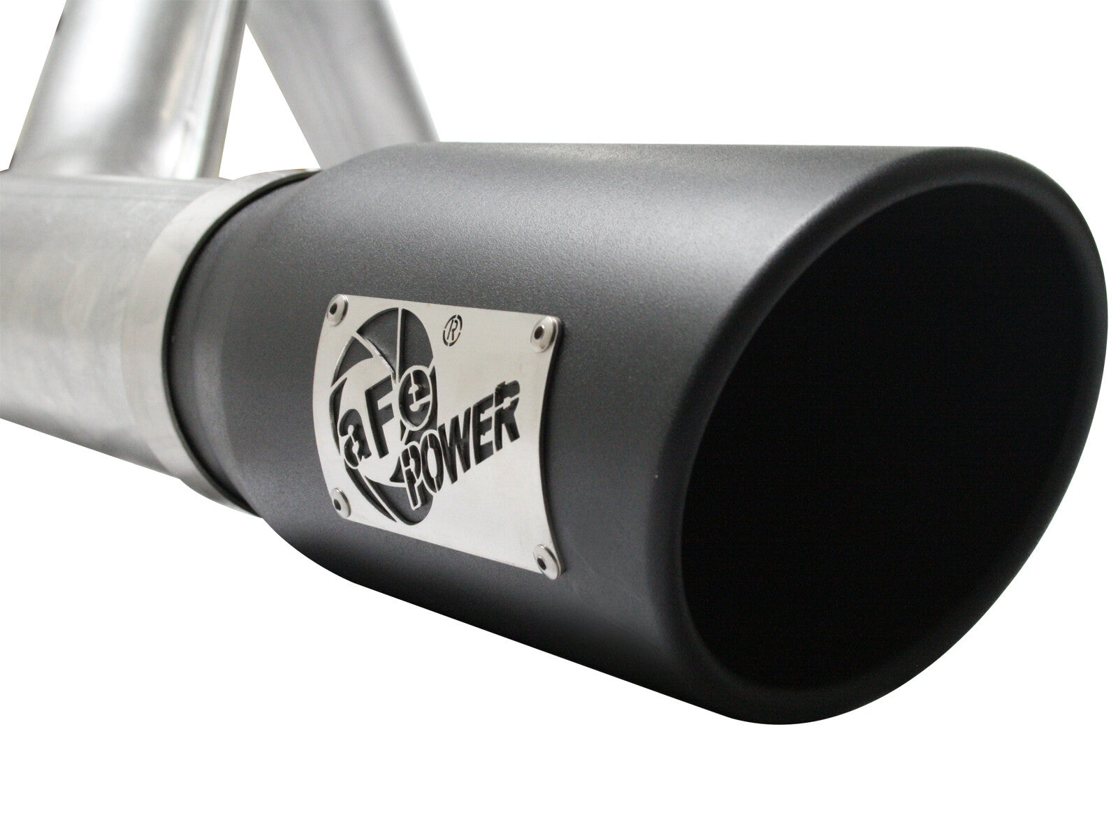 Atlas 4 Inch Aluminized Steel Cat-Back Exhaust System w/ Muffler & Tip Ford F-150 11-14 V6-3.5L (tt) aFe Power