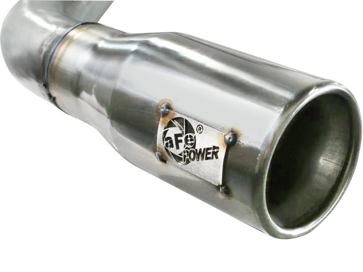 Atlas 2-1/2 Inch Aluminized Steel Cat-Back Exhaust System w/ Muffler & Polish Tip Ford Ranger 98-12 V6-4.0, 98-08 V6-3.0L, 98-01 L4-2.5L, & 01-01 L4-2.3L aFe Power
