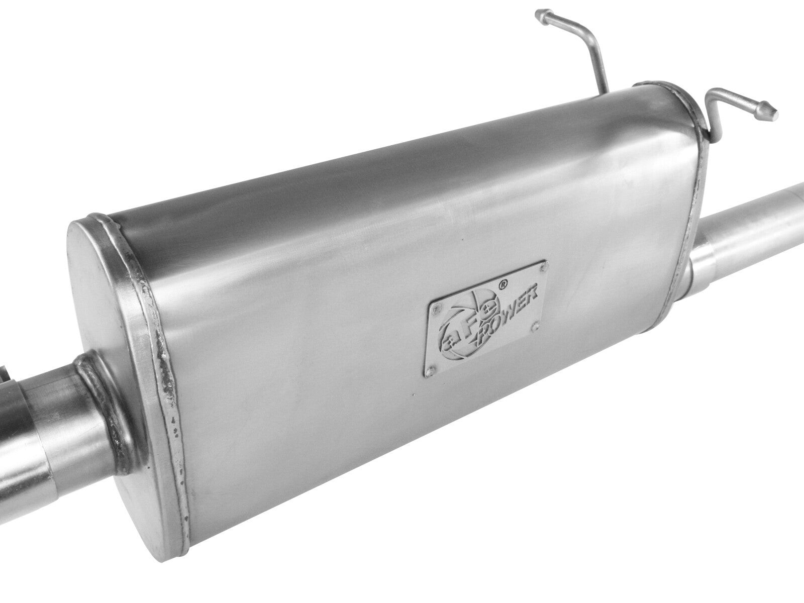Atlas 2-1/2 Inch Aluminized Steel Cat-Back Exhaust System w/ Muffler & Polish Tip Ford Ranger 98-12 V6-4.0, 98-08 V6-3.0L, 98-01 L4-2.5L, & 01-01 L4-2.3L aFe Power
