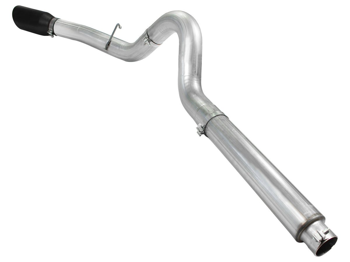 Atlas 5 Inch Aluminized Steel Dpf-Back Exhaust System w/Black Tip Ford Diesel Trucks 08-10 V8-6.4L (td) aFe Power
