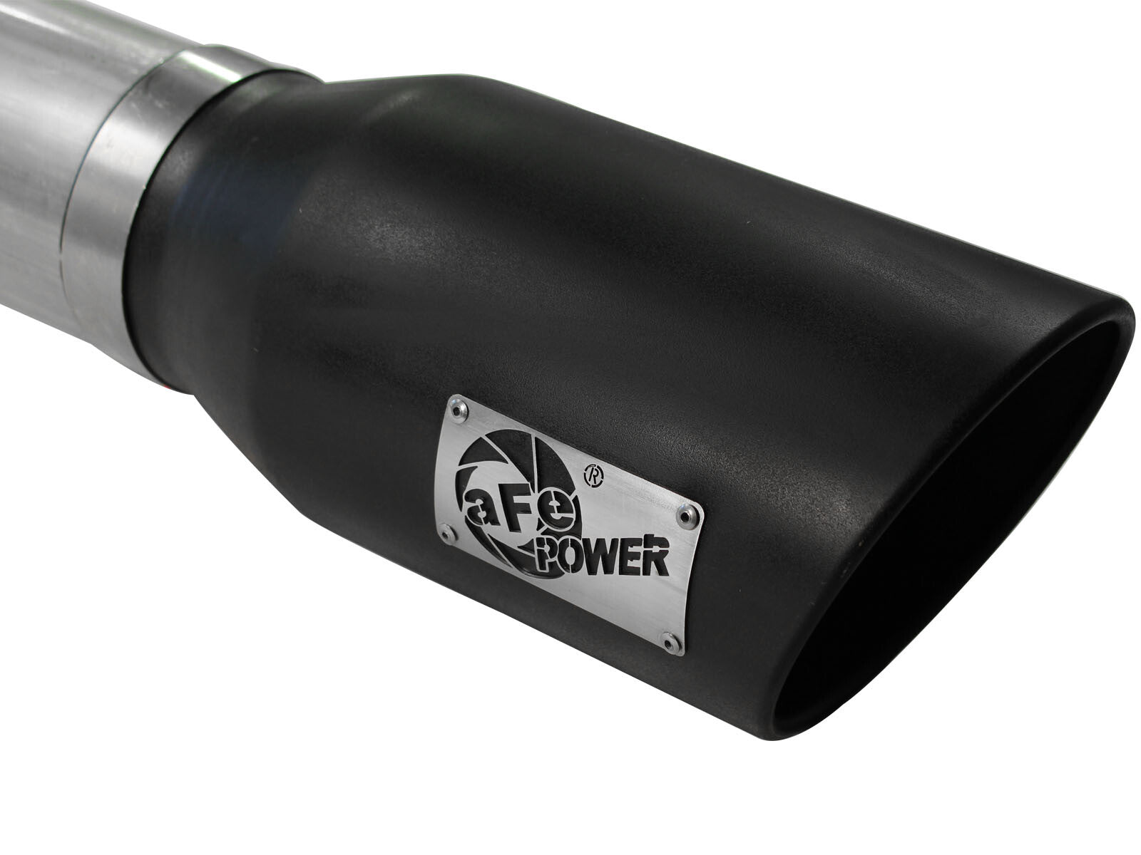 Atlas 5 Inch Aluminized Steel Dpf-Back Exhaust System w/ Tip Ford Diesel Trucks 11-14 V8-6.7L (td) aFe Power