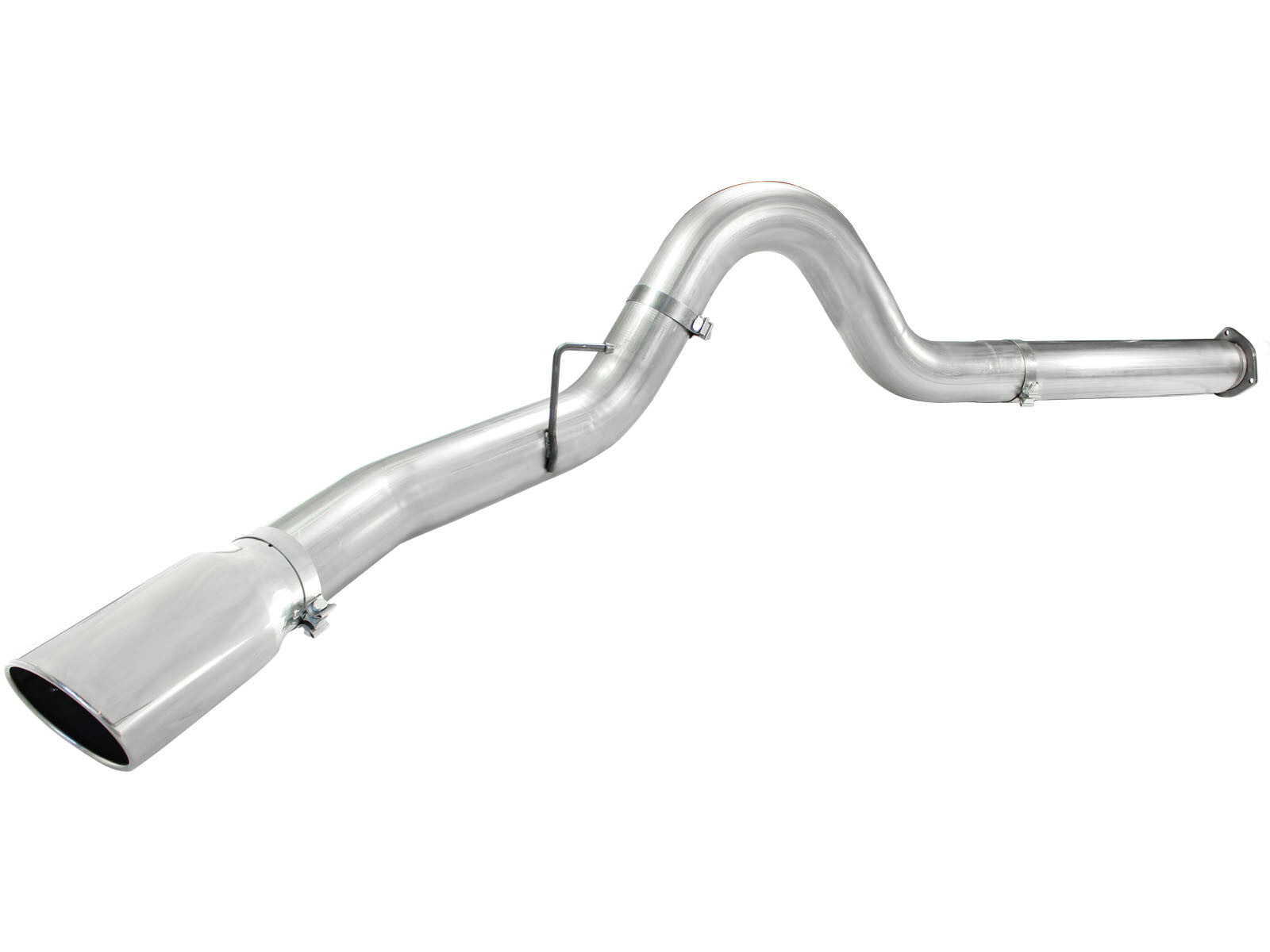 Atlas 5 Inch Aluminized Steel Dpf-Back Exhaust System w/ Tip Ford Diesel Trucks 11-14 V8-6.7L (td) aFe Power