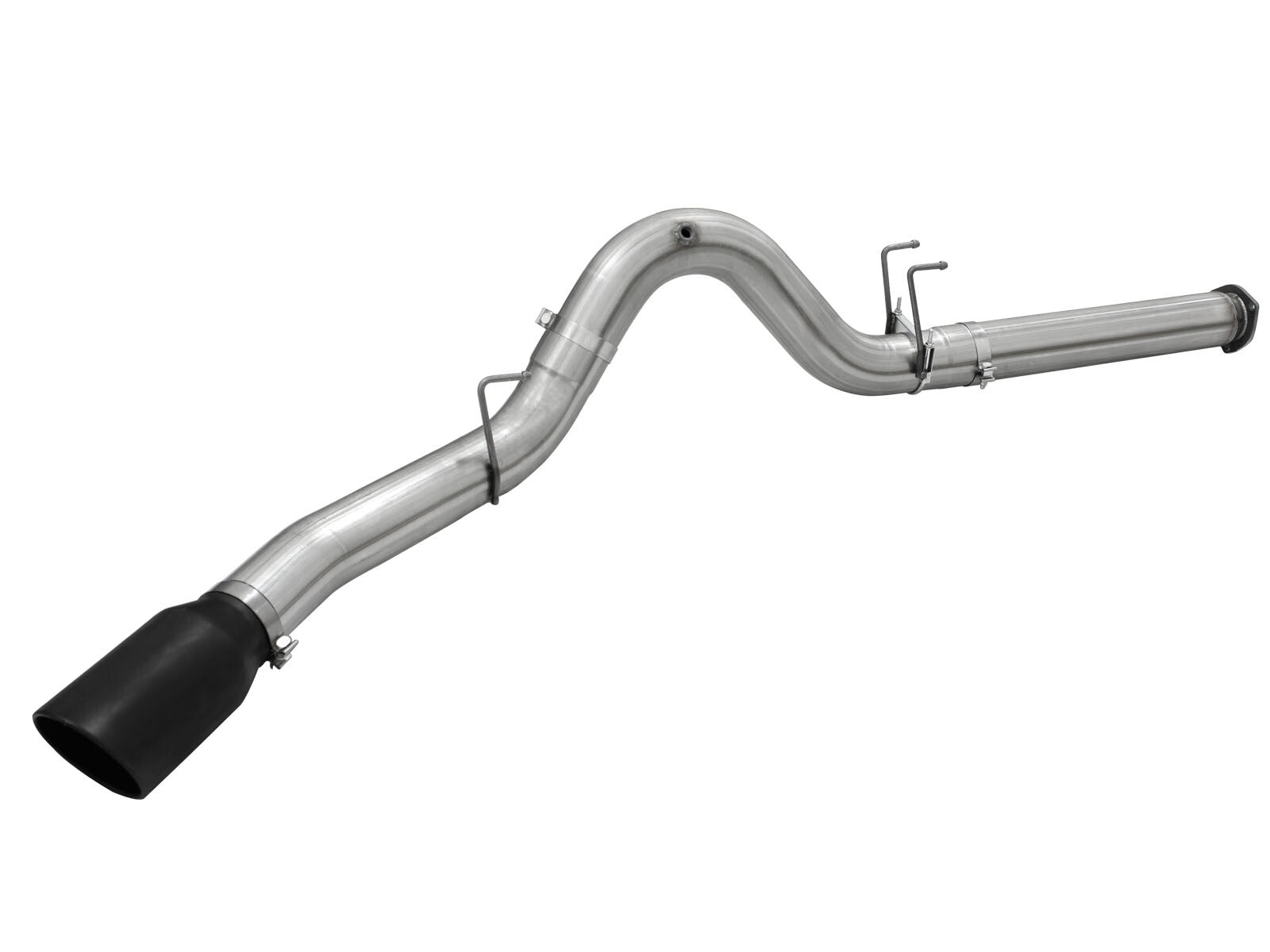 Atlas 5 Inch Aluminized Steel Dpf-Back Exhaust System w/Tip Ford Diesel Trucks 15-16 V8-6.7L (td) aFe Power