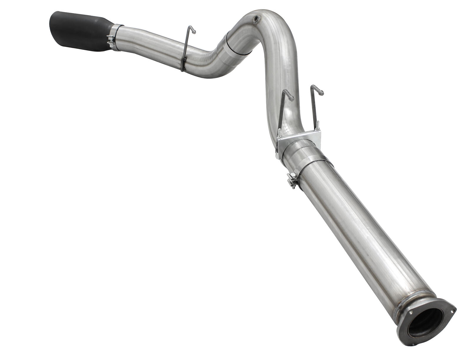 Atlas 5 Inch Aluminized Steel Dpf-Back Exhaust System w/Tip Ford Diesel Trucks 15-16 V8-6.7L (td) aFe Power