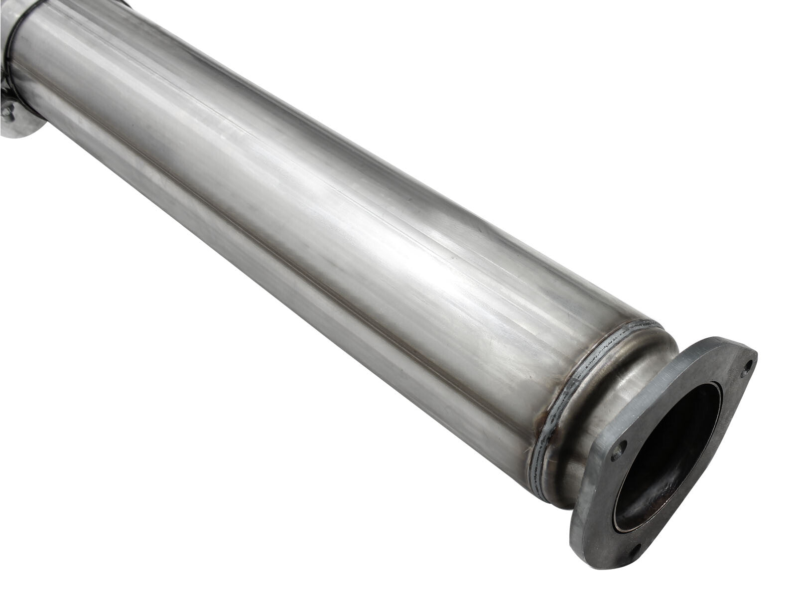Atlas 5 Inch Aluminized Steel Dpf-Back Exhaust System w/Tip Ford Diesel Trucks 15-16 V8-6.7L (td) aFe Power