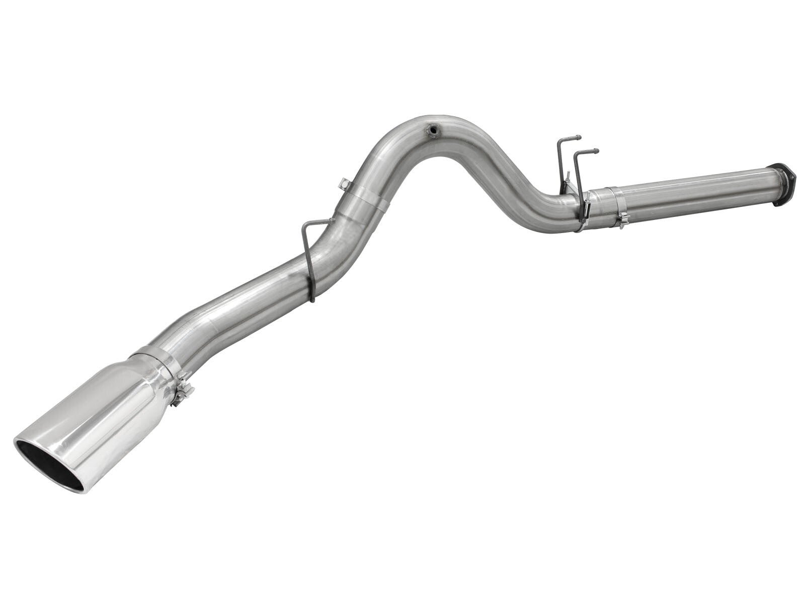 Atlas 5 Inch Aluminized Steel Dpf-Back Exhaust System w/Tip Ford Diesel Trucks 15-16 V8-6.7L (td) aFe Power