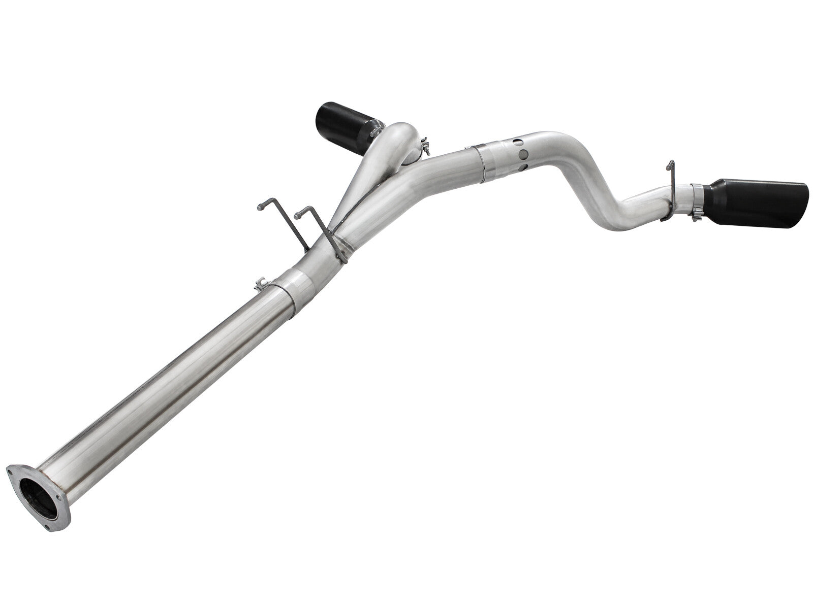 Atlas 4 Inch Aluminized Steel Dpf-Back Exhaust System w/ Tip Ford Diesel Trucks 11-14 V8-6.7L (td) aFe Power