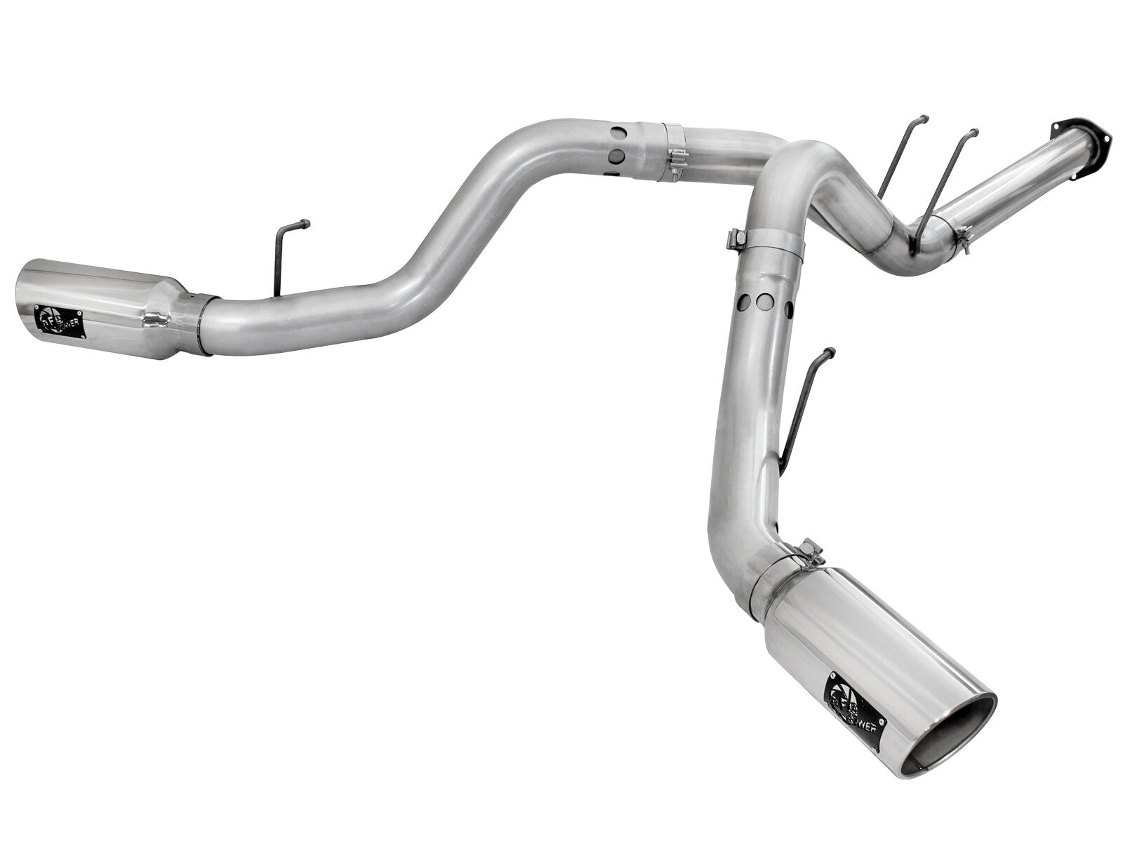 Atlas 4 Inch Aluminized Steel Dpf-Back Exhaust System w/ Tip Ford Diesel Trucks 11-14 V8-6.7L (td) aFe Power