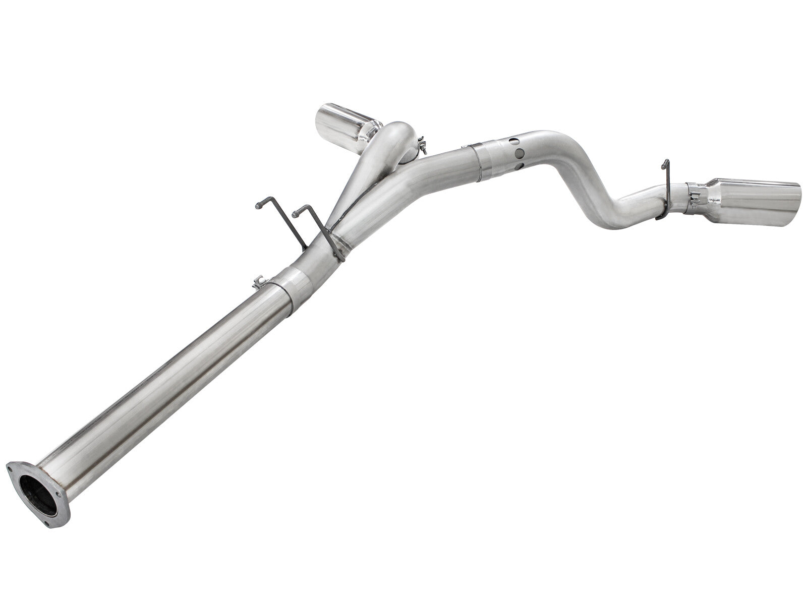 Atlas 4 Inch Aluminized Steel Dpf-Back Exhaust System w/ Tip Ford Diesel Trucks 11-14 V8-6.7L (td) aFe Power