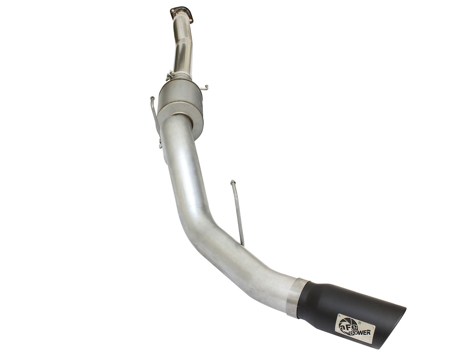 Atlas 4 Inch Aluminized Steel Cat-Back Exhaust System w/ Muffler & Black Tip Ford F-150 15-20 V6-2.7L/3.5L (tt) aFe Power