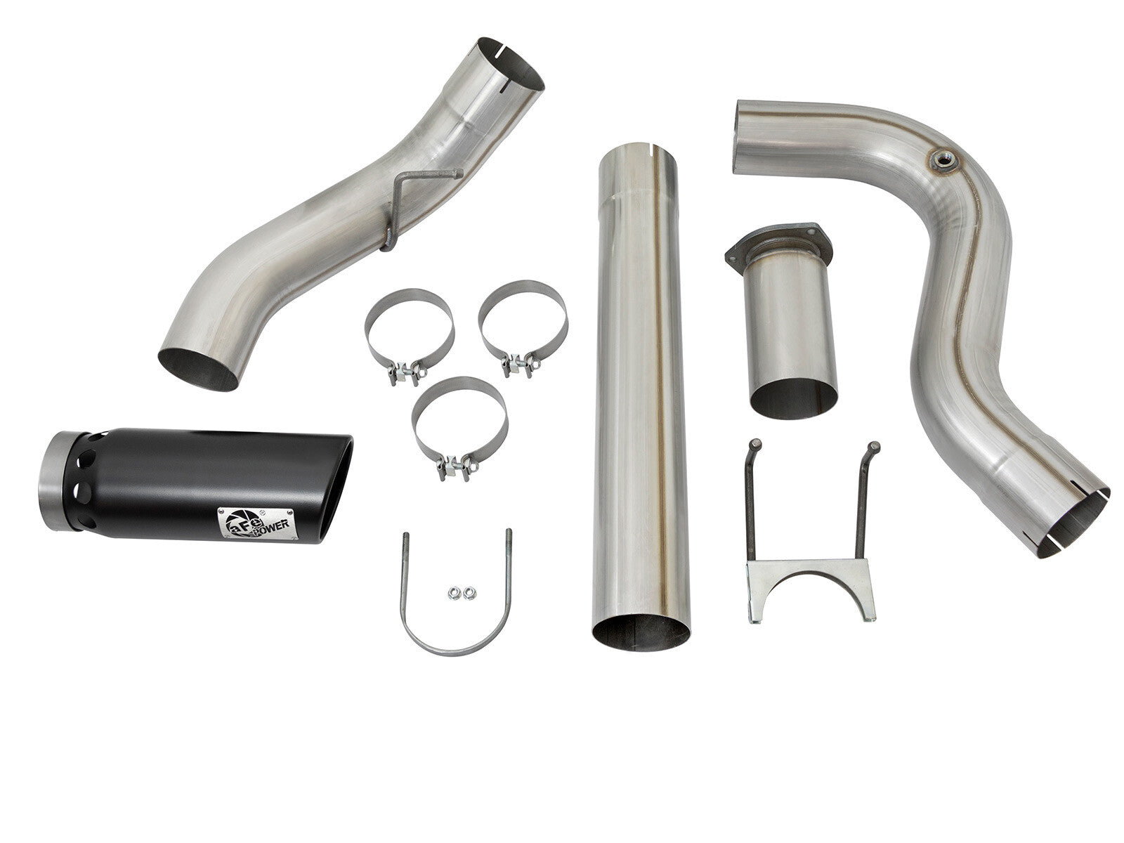 Atlas 5 Inch Aluminized Steel Dpf-Back Exhaust System w/ Tip Ford Diesel Trucks 17-26 V8-6.7L (td) aFe Power