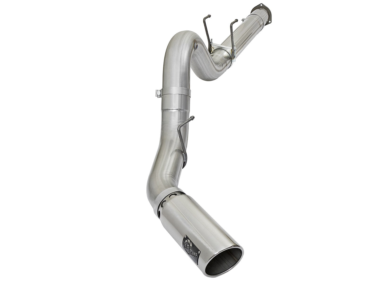 Atlas 5 Inch Aluminized Steel Dpf-Back Exhaust System w/ Tip Ford Diesel Trucks 17-26 V8-6.7L (td) aFe Power