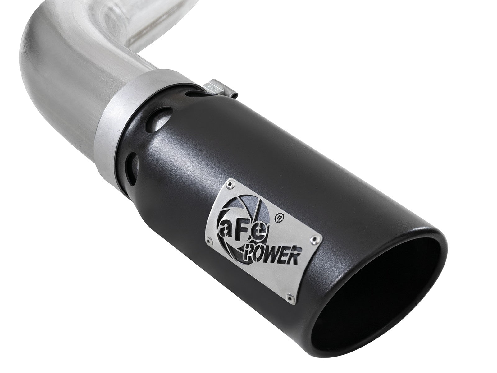 Atlas 4 Inch Aluminized Steel Dpf-Back Exhaust System w/ Tip Ford F-150 18-20 V6-3.0L (td) aFe Power