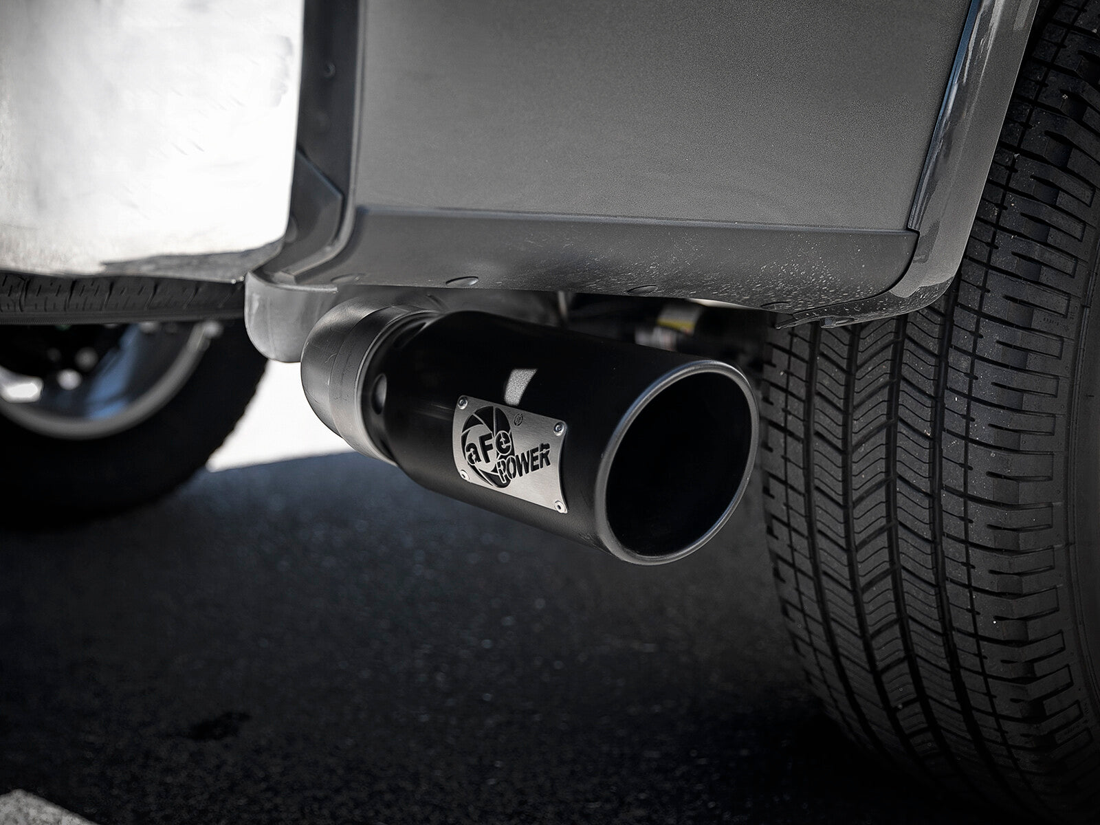 Atlas 4 Inch Aluminized Steel Dpf-Back Exhaust System w/ Tip Ford F-150 18-20 V6-3.0L (td) aFe Power