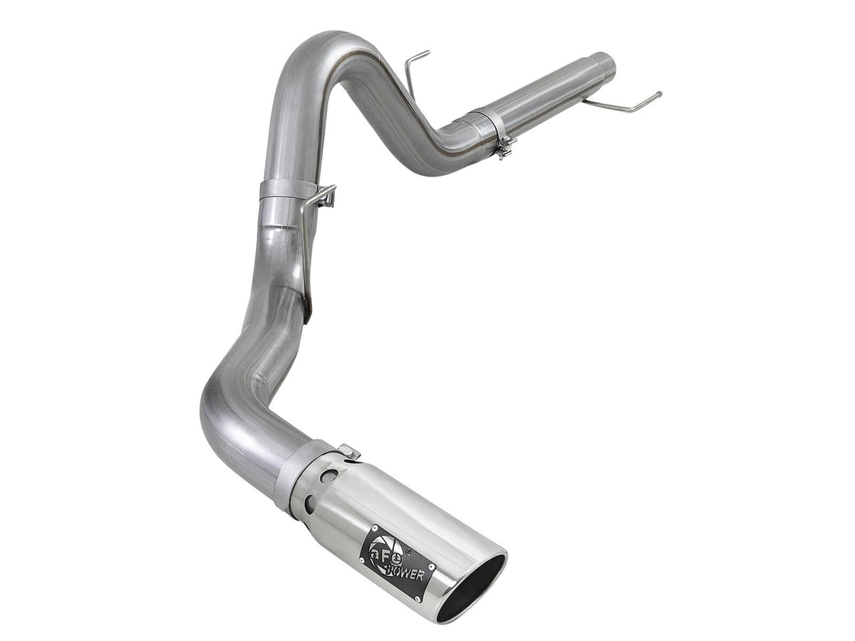Atlas 4 Inch Aluminized Steel Dpf-Back Exhaust System w/ Polished Tip Ford F-150 18-20 V6-3.0L (td) aFe Power