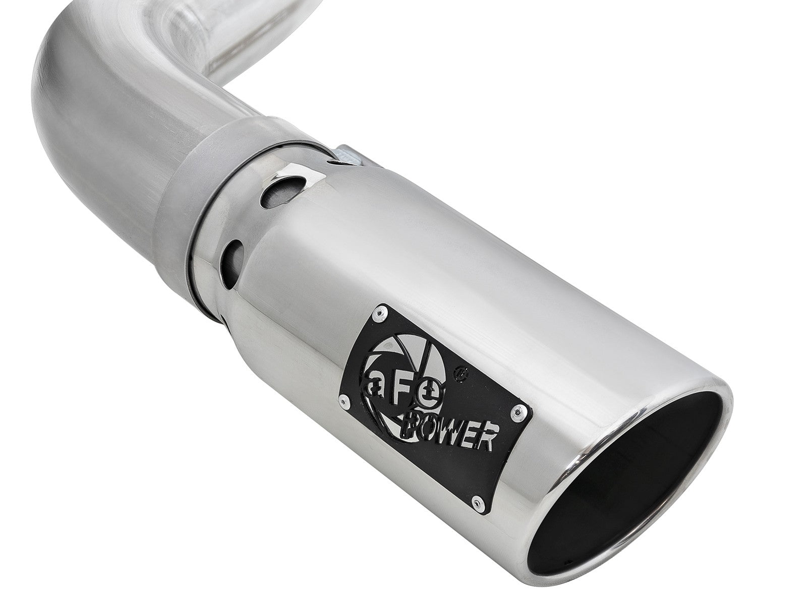Atlas 4 Inch Aluminized Steel Dpf-Back Exhaust System w/ Tip Ford F-150 18-20 V6-3.0L (td) aFe Power