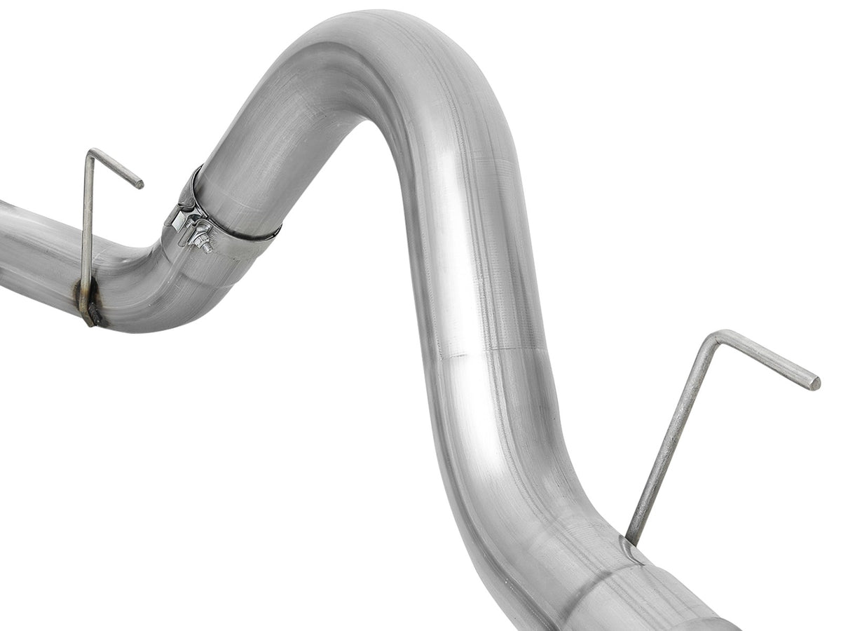 Atlas 4 Inch Aluminized Steel Dpf-Back Exhaust System w/ Polished Tip Ford F-150 18-20 V6-3.0L (td) aFe Power