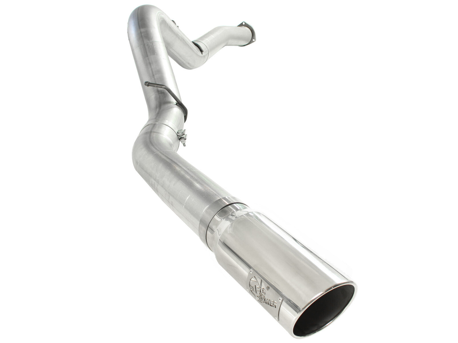 Atlas 5 Inch Aluminized Steel Dpf-Back Exhaust System w/Tip GM Diesel Trucks 07.5-10 V8-6.6L (td) Lmm aFe Power