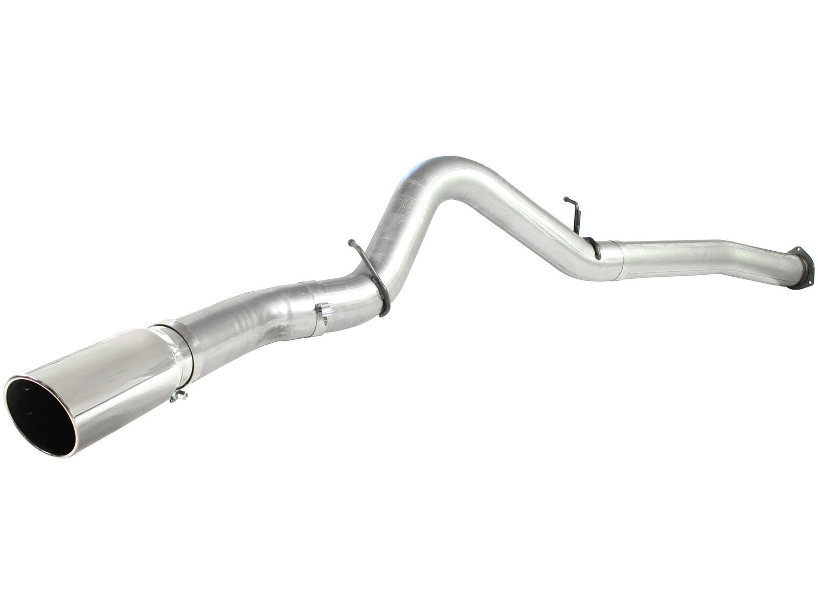 Atlas 5 Inch Aluminized Steel Dpf-Back Exhaust System w/Tip GM Diesel Trucks 07.5-10 V8-6.6L (td) Lmm aFe Power