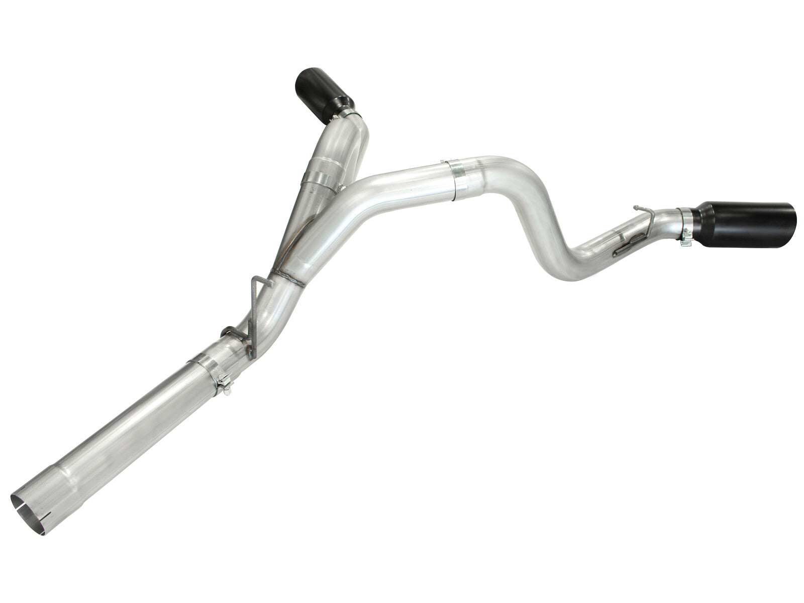 Atlas 4 Inch Aluminized Steel Dpf-Back Exhaust System w/ Tip GM Diesel Trucks 11-16 V8-6.6L (td) Lml aFe Power
