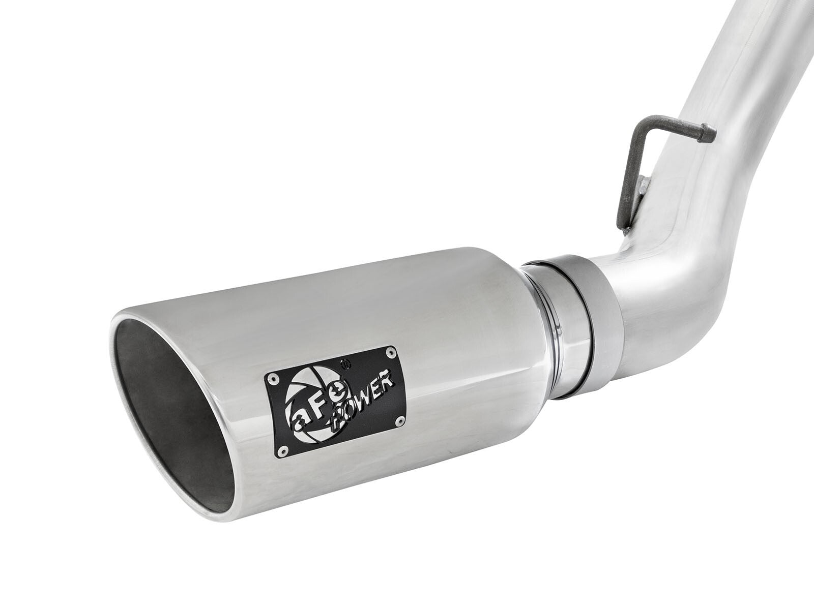Atlas 4 Inch Aluminized Steel Dpf-Back Exhaust System w/Polished Tip GM Diesel Trucks 2016 V8-6.6L (td) Lml aFe Power