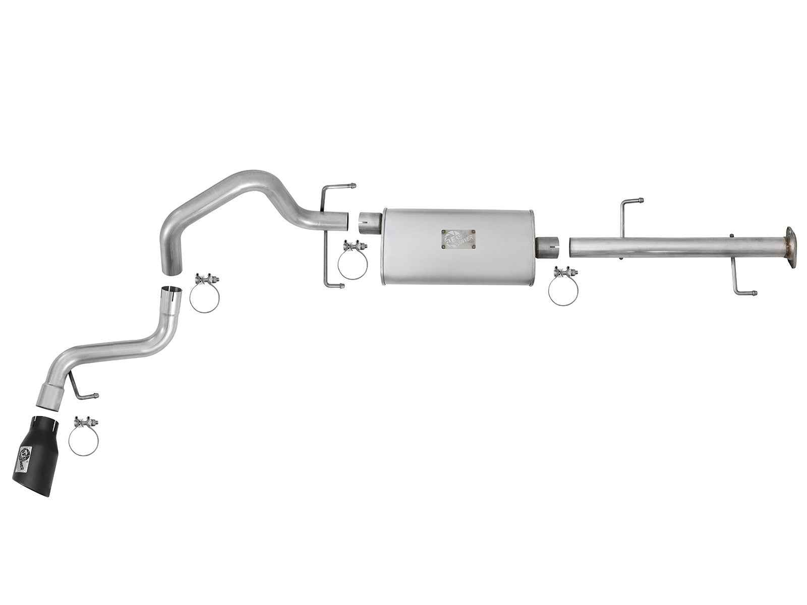 Scorpion 2-1/2 Inch Aluminized Steel Cat-Back Exhaust System w/ Tip Toyota Fj Cruiser 07-18 V6-4.0L aFe Power