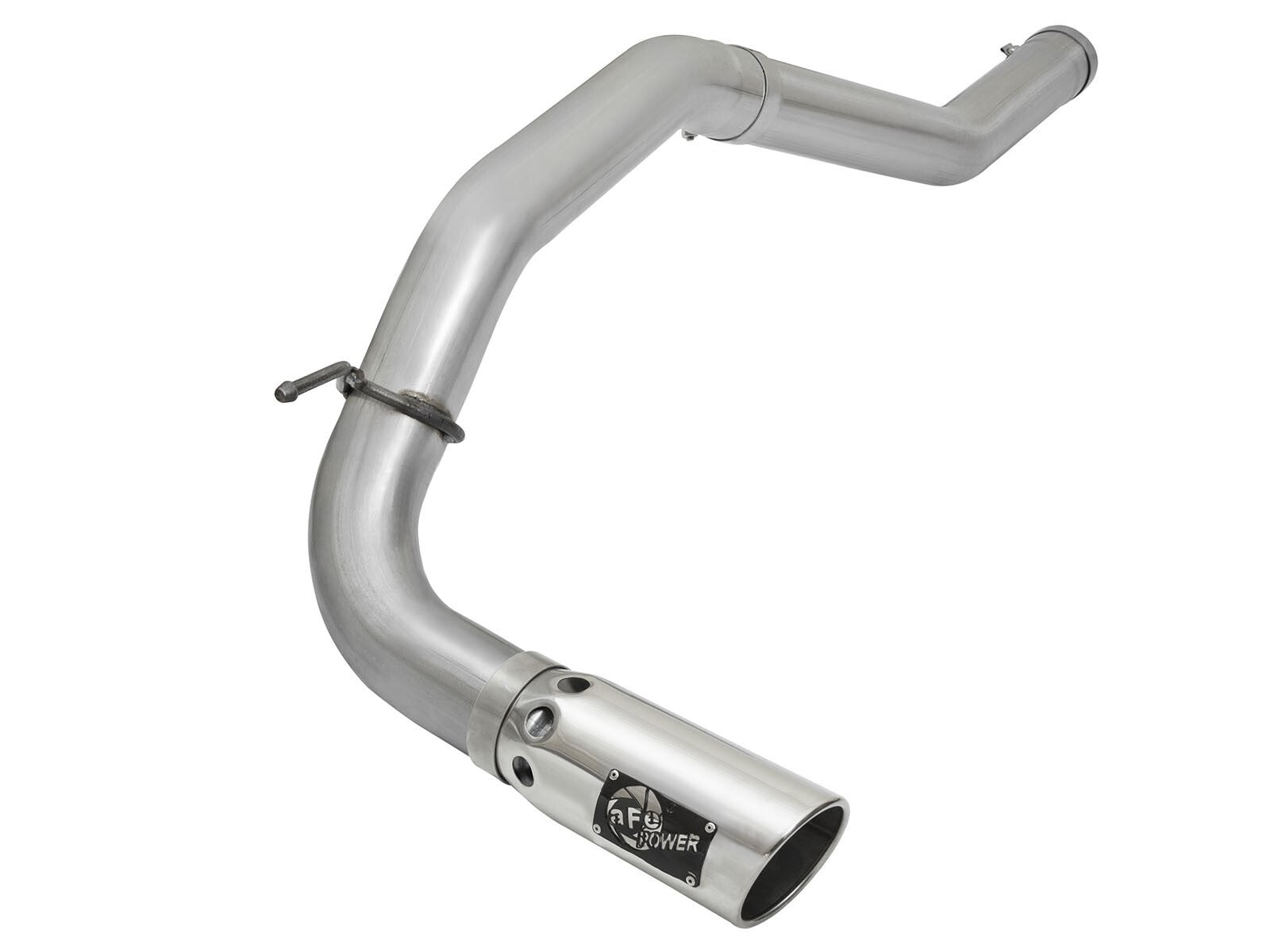 Atlas 4 Inch Aluminized Steel Dpf-Back Exhaust System w/ Polished Tip Nissan Titan Xd 16-19 V8-5.0L (td) aFe Power