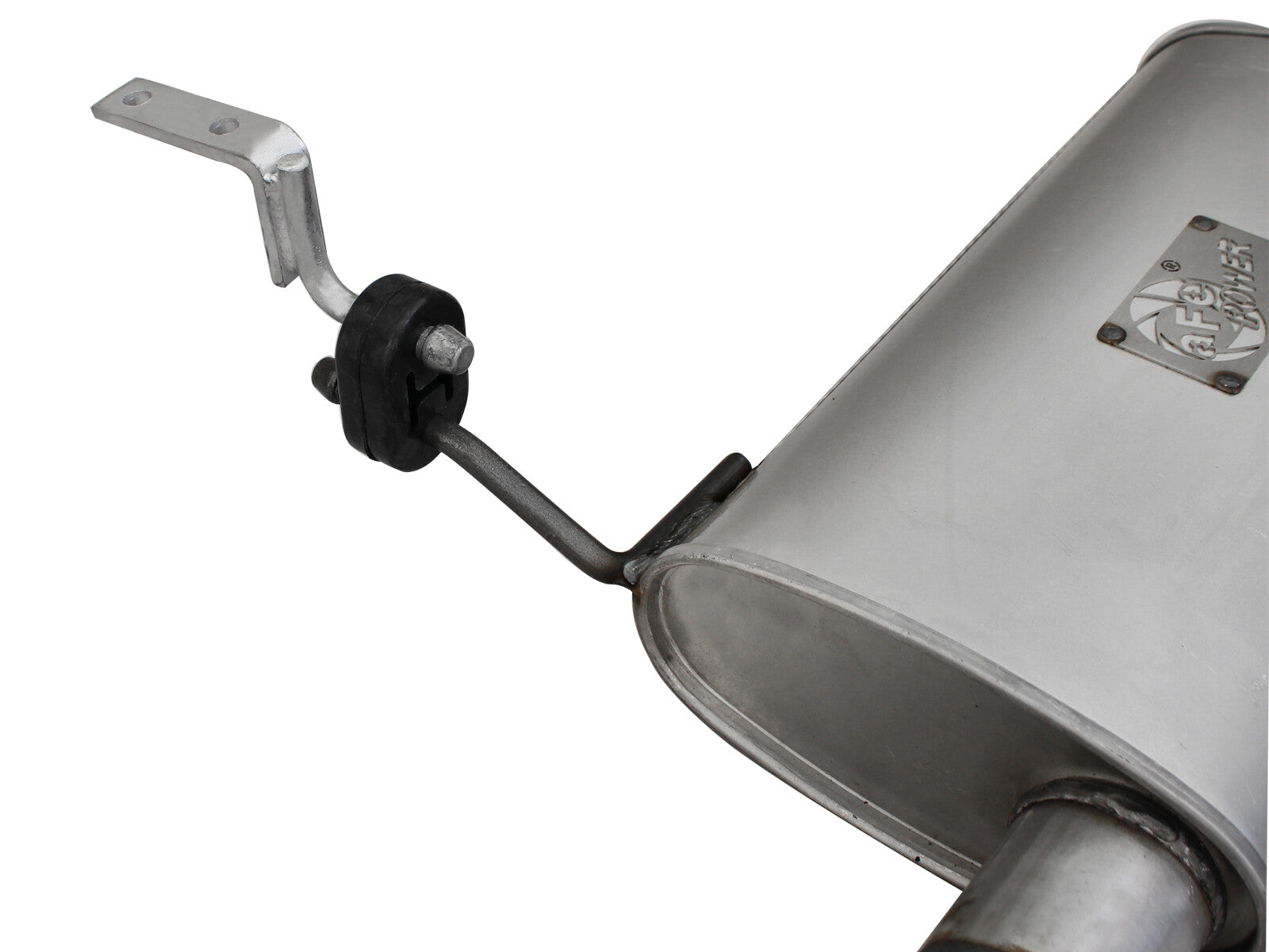 Scorpion 2-1/2 Inch Aluminized Steel Cat-Back Hi-Tuck Exhaust System Jeep Wrangler (JK) 4 Door 07-18 V6-3.6L/3.8L aFe Power